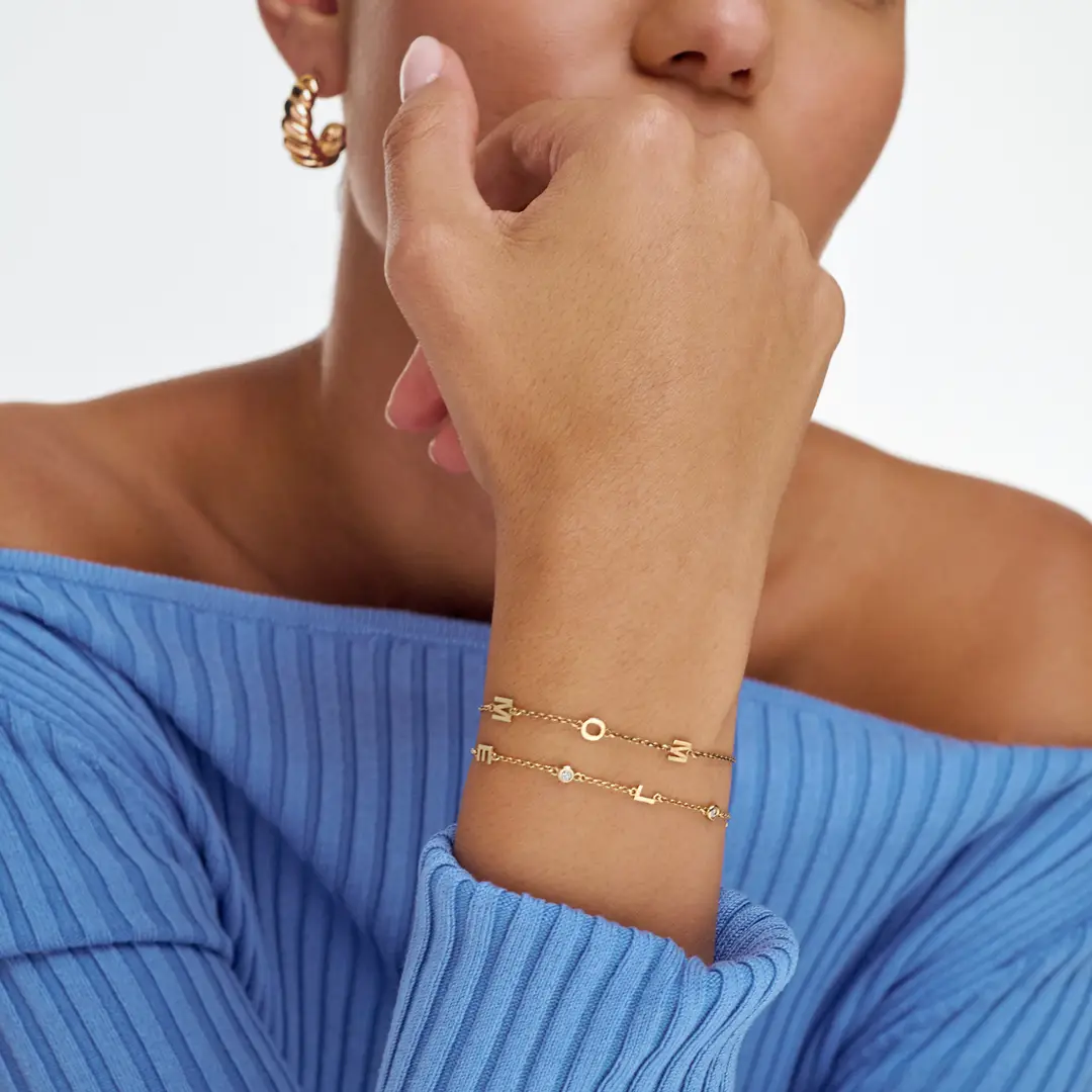 Inez Initial Bracelet Anklet