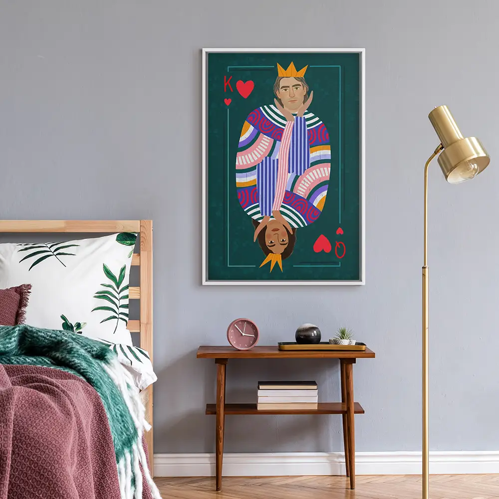 King and Queen - Custom Portrait Canvas